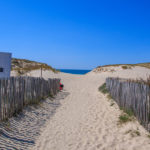 Chemin vers la plage sud de Hourtin