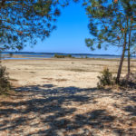 Arrivée sur la plage de lachanau à Hourtin